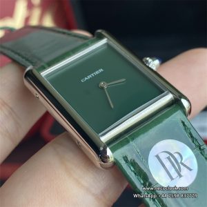 Tank Must 25mm Green Dial Green Leather Strap DRF Swiss Quartz