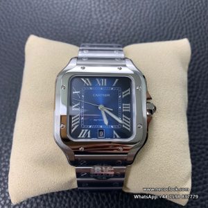 Santos Large 40mm Blue Dial SS Bracelet BVF MY9015