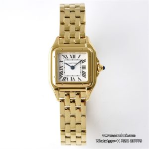 PANTHRE 22mm Ladies YG White Dial YG Bracelet BVF Swiss Quartz