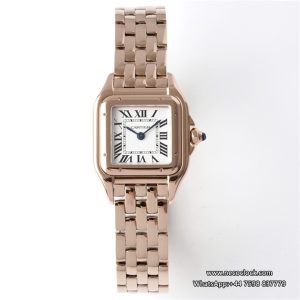 PANTHRE 22mm Ladies RG White Dial RG Bracelet BVF Swiss Quartz