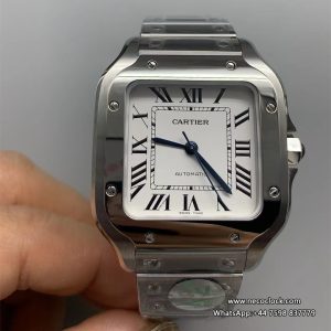 Santos Medium 35mm White Dial SS Bracelet BVF MY9039