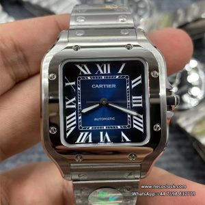 Santos Medium 35mm Blue Dial SS Bracelet BVF MY9039