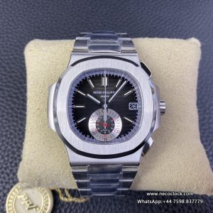 Nautilus 5980 40.5mm Black Dial SS Bracelet PPF A28-520
