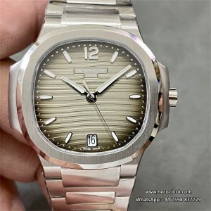 Nautilus 7118 35.2mm Ladies Grey Dial SS Bracelet 3KF A324SC