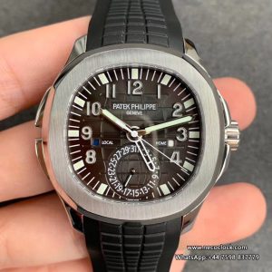 Aquanaut 5164 40mm Black Dial Black Rubber Strap GRF A324SC