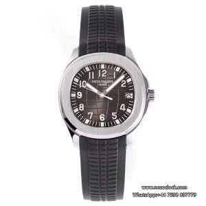 Aquanaut 5165 38mm Black Dial Black Rubber Strap ZF A324SC