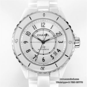 J12 38mm Ceramic White Dial Ceramic Bracelet BVF CALIBER12.1