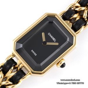 Premiere 26.1 x 20mm YG Black Dial YG/SS Bracelet BVF Swiss Quartz