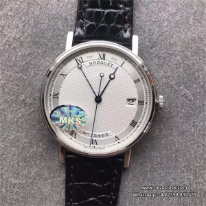 Classique5177-15 38mm White Dial Black Leather Strap MKSF MY9015