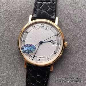 Classique5177-15 38mm YG White Dial Black Leather Strap MKSF MY9015