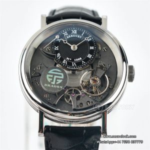 Tradition 40mm Grey Dial Black Leather Strap LTF Manual