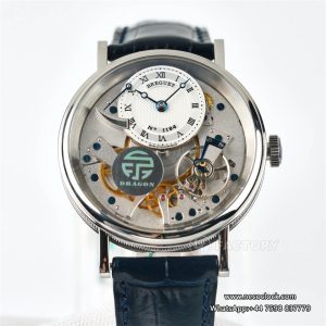 Tradition 40mm White Dial Black Leather Strap LTF Manual