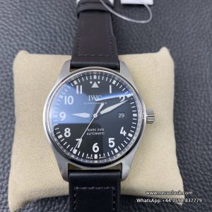 IWC Pilot Mark XVIII 40mm IW327001 Black Dial Black Leather Strap V7F A2892