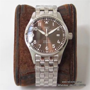 IWC Pilot Mark XVIII 40mm IW327013 Brown Dial SS Bracelet V7F A2892