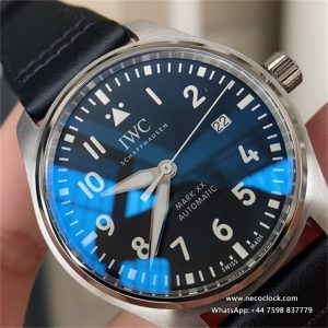 IWC Pilot Mark XX 40mm IW328201 Black Dial Black Leather Strap V7F A2892