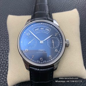 IWC Portugieser 44mm IW503502 Blue Dial Black Leather Strap ZF A52850