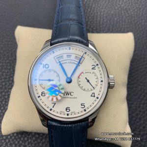 IWC Portugieser 44mm IW503501 White Dial Blue Leather Strap ZF A52850