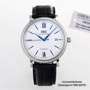 IWC Portofino 40mm 150 Years White Dial Black Leather Strap V7F A2892