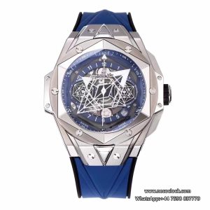 Big Bang Sang Bleu II Chrono 45mm Blue Dial Blue Rubber Strap BBF A1240