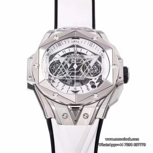 Big Bang Sang Bleu II Chrono 45mm White Dial White Rubber Strap BBF A1240