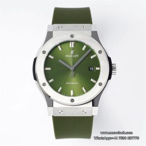 Classic Fusion 42mm Green Dial Green Rubber Strap JJ+F A1110