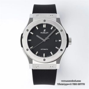 Classic Fusion 42mm Black Dial Black Rubber Strap JJ+F A1110