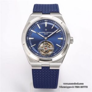 Overseas Tourbillon 42.5mm 6000V Blue Dial Blue Rubber Strap BBRF Tourb