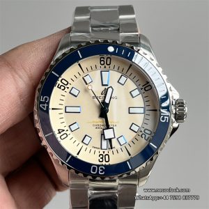 Breitling 44mm SUPEROCEAN Ceramic White Dial SS Bracelet TF A2824