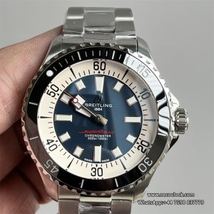 Breitling 44mm SUPEROCEAN Ceramic Blue Dial SS Bracelet TF A2824