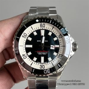 Breitling 44mm SUPEROCEAN Ceramic Black Dial SS Bracelet TF A2824