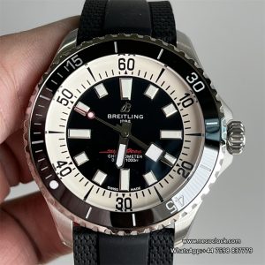 Breitling 44mm SUPEROCEAN Ceramic Black Dial Black Rubber Strap TF A2824