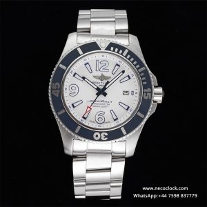 Breitling 42mm SUPEROCEAN White Dial SS Bracelet TF A2824