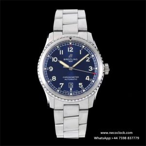 Breitling 41mm Navitimer 8 Blue Dial SS Bracelet TF A2824