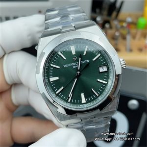 Overseas 4500V 41mm Green Dial SS Bracelet 8F A5100