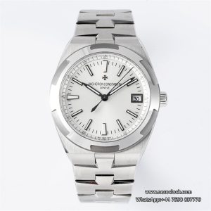 Overseas 4500V 41mm White Dial SS Bracelet 8F A5100