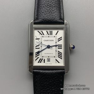 Tank Solo 41mm White Dial on Togo Leather AF MY9015