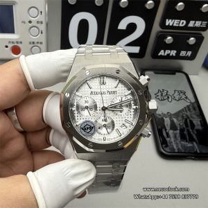 Royal Oak Chrono 26240ST 41mm SS/SS White Dial APSF V1 SH4401 Super Clone