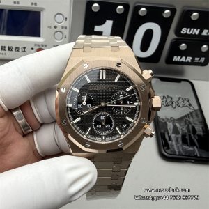 Royal Oak Chrono 26240ST 41mm YG/YG Black Dial APSF V1 SH4401 Super Clone