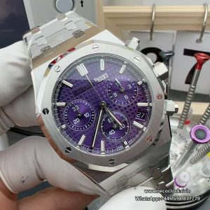 Royal Oak Chrono 26240ST 41mm SS/SS Purple Dial APSF V1 SH4401 Super Clone