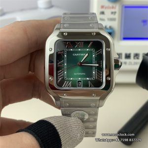 Santos De Cartier 40mm XL SS/SS Green Dial BVF MY9019