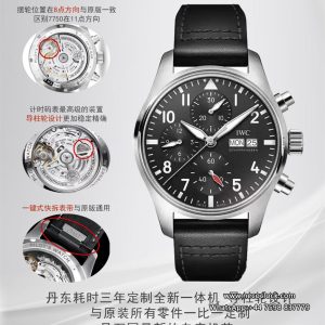 Pilot Chrono IW388113 41mm SS/LE BLack Dial APSF SA69385 Super Clone