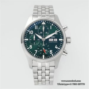 Pilot Chrono IW388104 41mm SS/SS Green Dial APSF SA69385 Super Clone