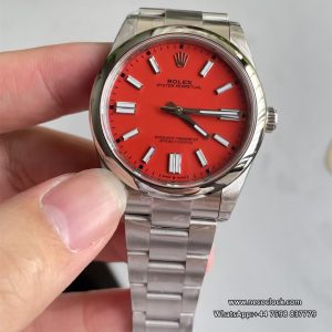 Oyster Perpetual 124300 41mm SS/SS Red Dial VSF VS3230