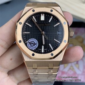 Royal Oak 41mm 15510 RG/RG Black/Stk APSF SA4302 Super Clone