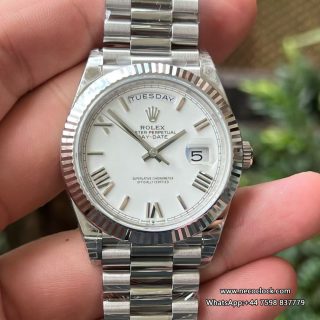 DayDate 228239 40mm SS/SS White/Rmn VSF V2 DD3255 (Gain Weight)