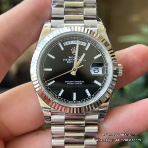 DayDate 228239 40mm SS/SS Black/Stk VSF V2 DD3255 (Gain Weight)