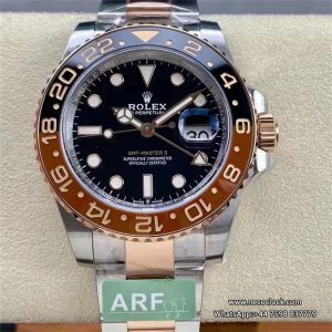 GMT Master II 126715 Rootbeer Oyster Bracelet RG/RG Black Dial ARF DD3285
