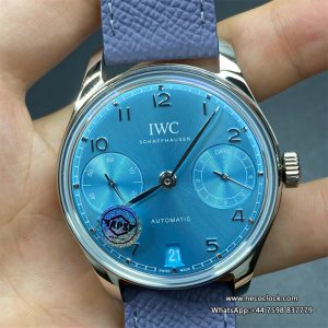 Portugieser 7 Days 2024 42mm SS/LE Light Blue Dial APS A52010