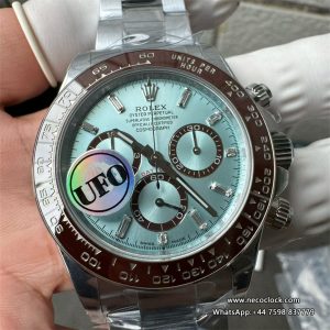 Daytona 126506 40mm SS/SS Ice Blue/Dia UFO UFO.F4131 (Free Sprung)