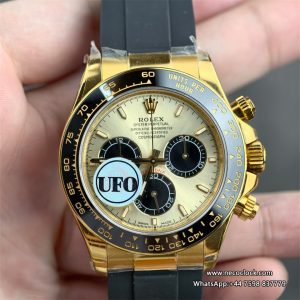 Daytona 126518 40mm YG/RU Gold&Blk/Stick Dial UFO UFO.F4131 (Free Sprung)